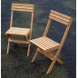 Chaise pliante en iroko Chaise pliante en iroko