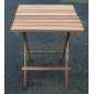 Table pliante en iroko massif