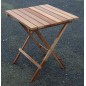Table pliante en iroko massif