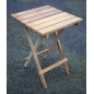 Table pliante en iroko massif