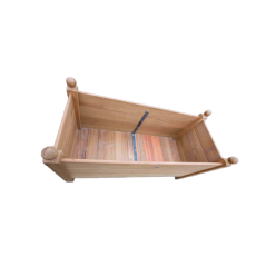 Jardinière bagnoles en iroko massif