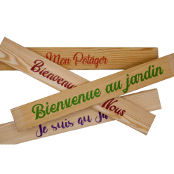 Étiquette d’agrément de votre jardin en Mélèze