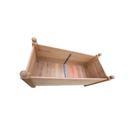 Jardinière bagnoles en iroko massif