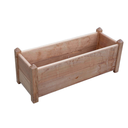 Jardinière Iroko Massif