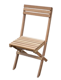 Chaise pliante en iroko
