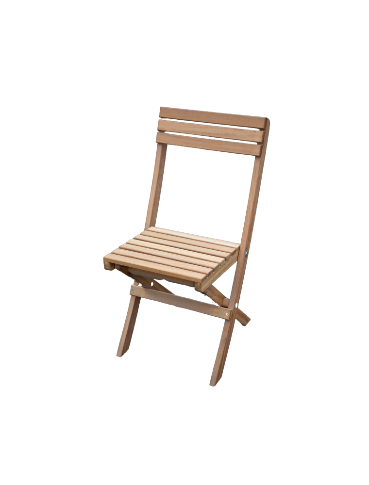 Chaise pliante en iroko