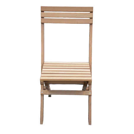 Chaise pliante en iroko