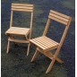 Chaise pliante en iroko Chaise pliante en iroko