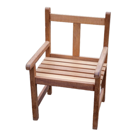 Fauteuil en iroko massif
