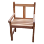 Fauteuil en iroko massif