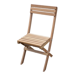 Chaise pliante en iroko
