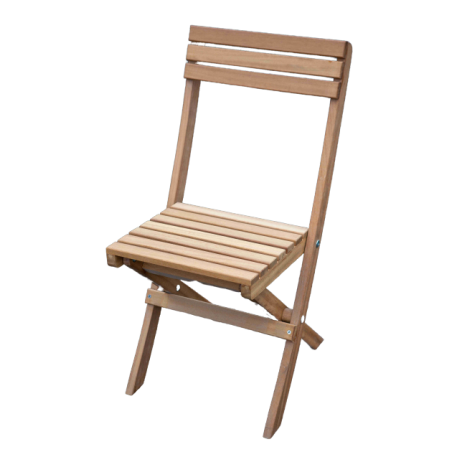 Chaise pliante en iroko