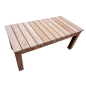 Table basse de salon rectangulaire iroko