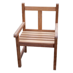 Fauteuil en iroko massif