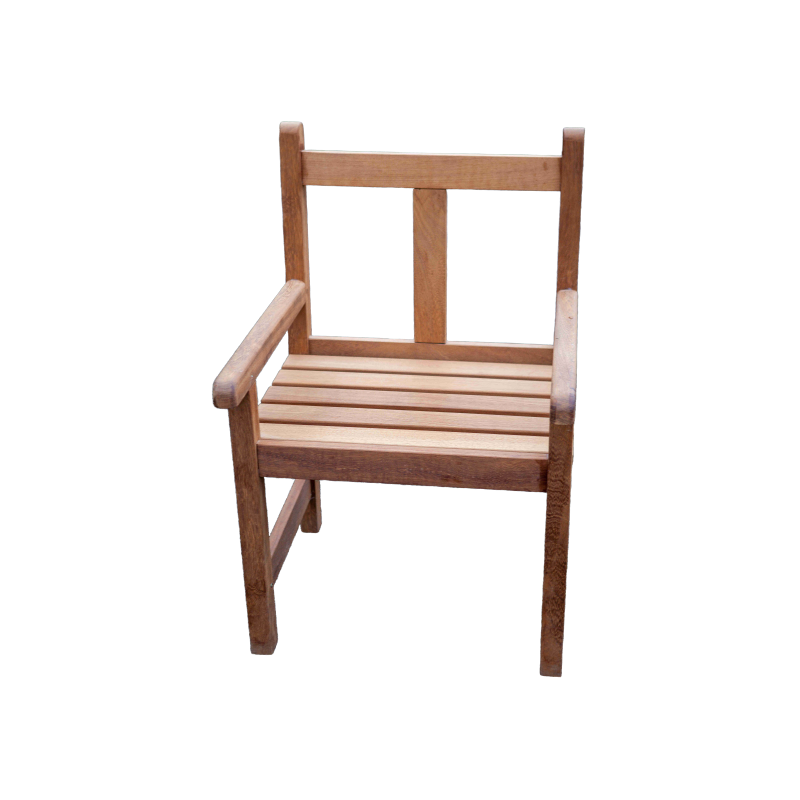 Fauteuil en iroko massif Fauteuil en iroko massif