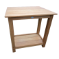 Table desserte en iroko massif avec rallonge