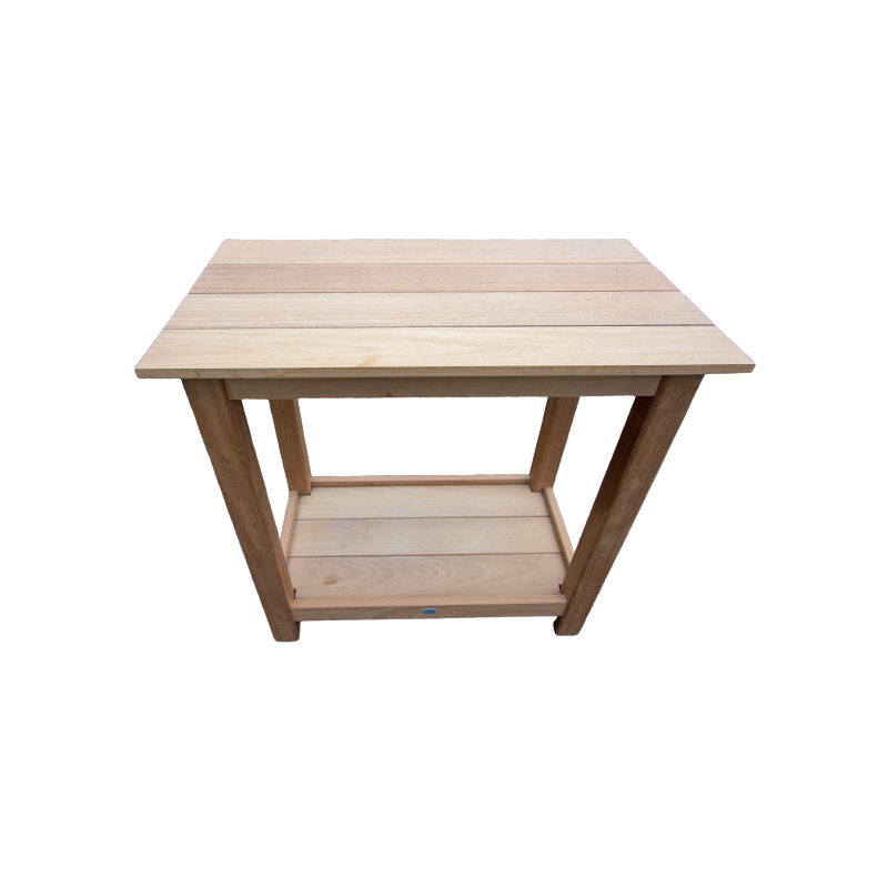 Table en iroko massif sans rallonge Table en iroko massif sans rallonge