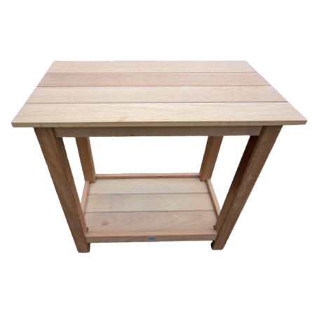 Table en iroko massif sans rallonge