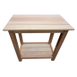 Table en iroko massif sans rallonge Table en iroko massif sans rallonge