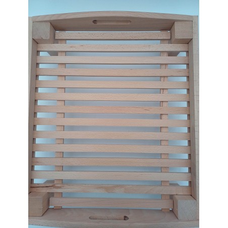 plateau clayette empilable en hêtre massif