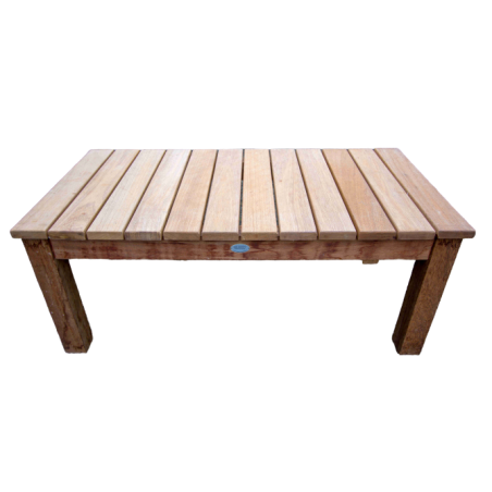 Table basse de salon rectangulaire iroko