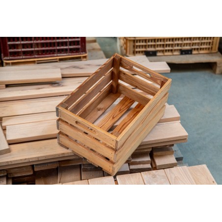 Caisse de rangement en bois massif