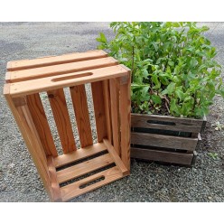 Caisse de rangement en bois massif