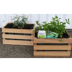 Caisse de rangement en bois massif