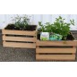 Caisse de rangement en bois massif