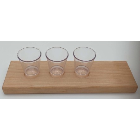 Planche de présentation de verrines, apéro ou café gourmand