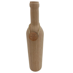 Bouteille décorative en bois