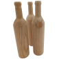 Bouteille décorative en bois