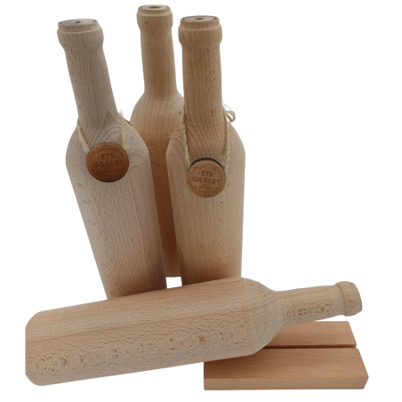 Bouteille en bois hêtre ou chêne