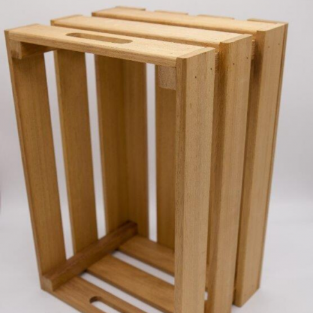 Caisse de rangement en bois massif