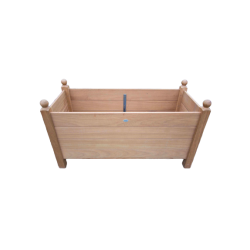 Jardinière bagnoles en iroko massif