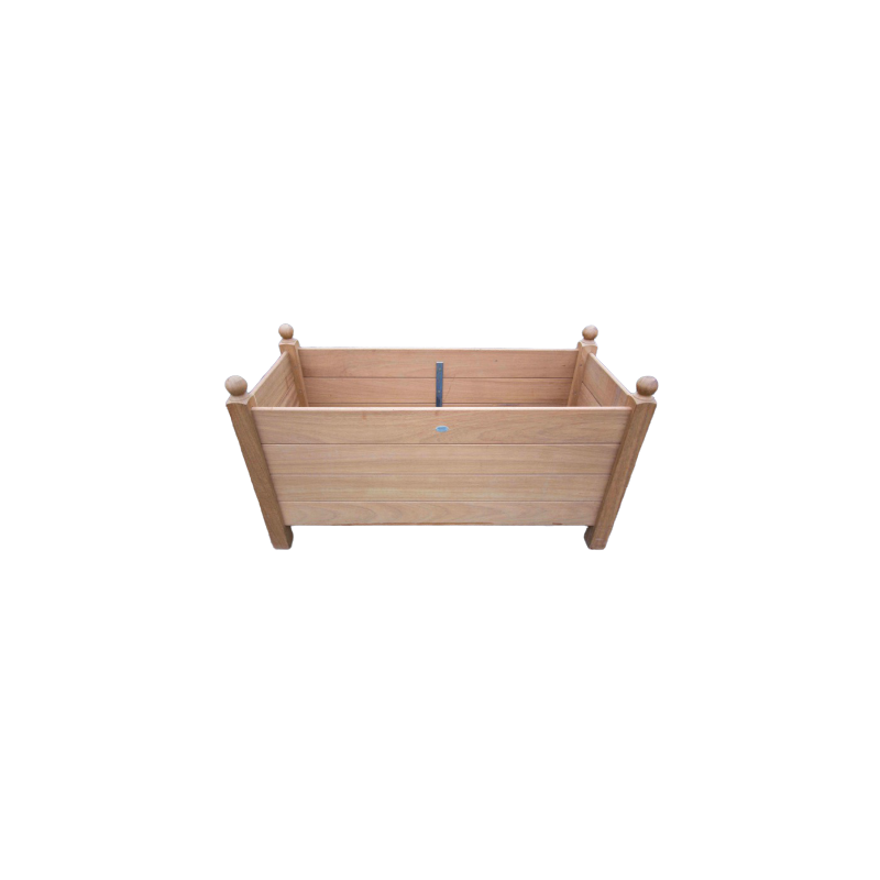 Jardinière bagnoles en iroko massif Jardinière bagnoles en iroko massif