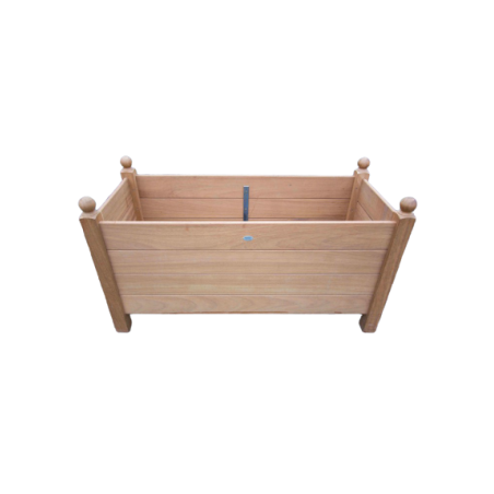 Jardinière bagnoles en iroko massif