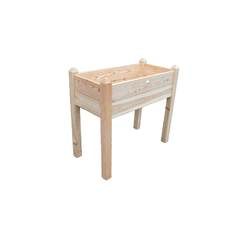 Jardinière pour cultiver à hauteur en iroko massif Jardinière pour cultiver à hauteur en iroko massif