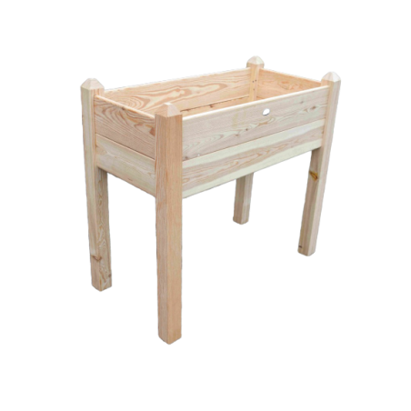 Jardinière pour cultiver à hauteur en iroko massif