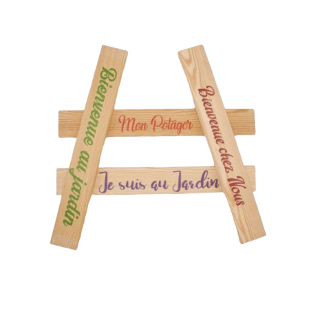 Étiquette d’agrément de votre jardin en Mélèze