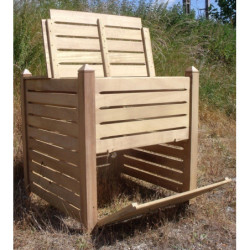 Composteur en bois massif